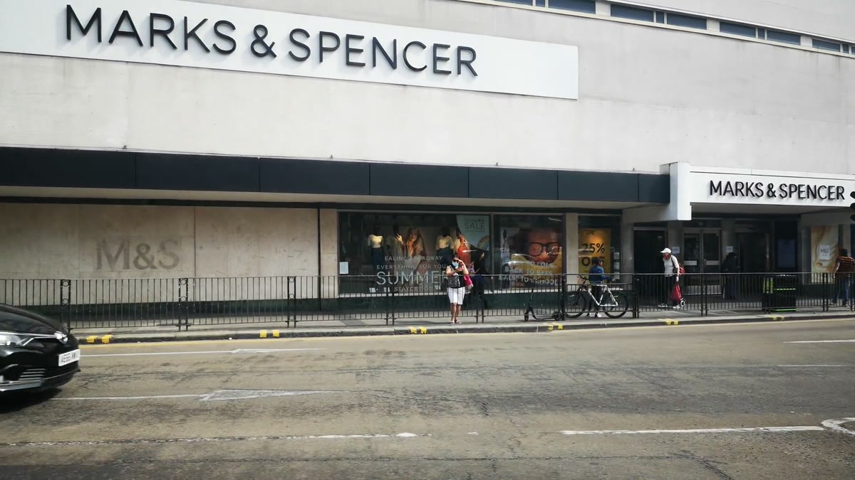 Street-level view of a drive through London